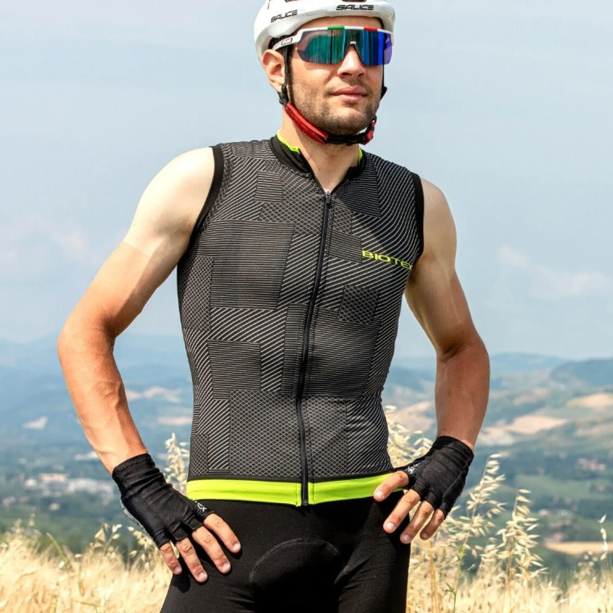 Uomo Biotex Maglie*Maglia senza maniche Soffio - giallo