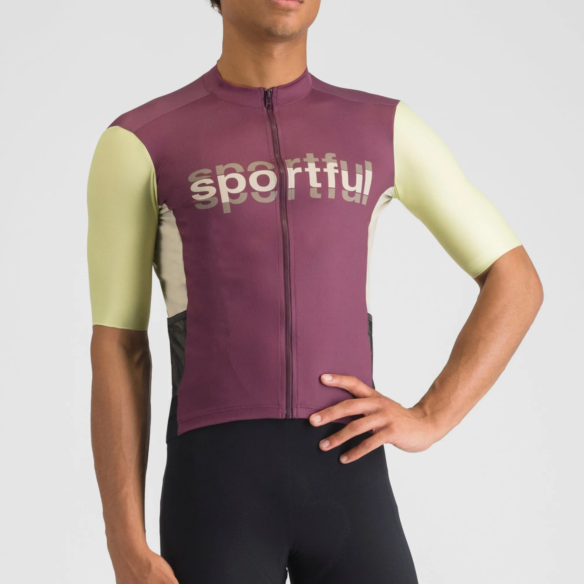Uomo Sportful Maglie*agia upergiara ogo - Bordeaux