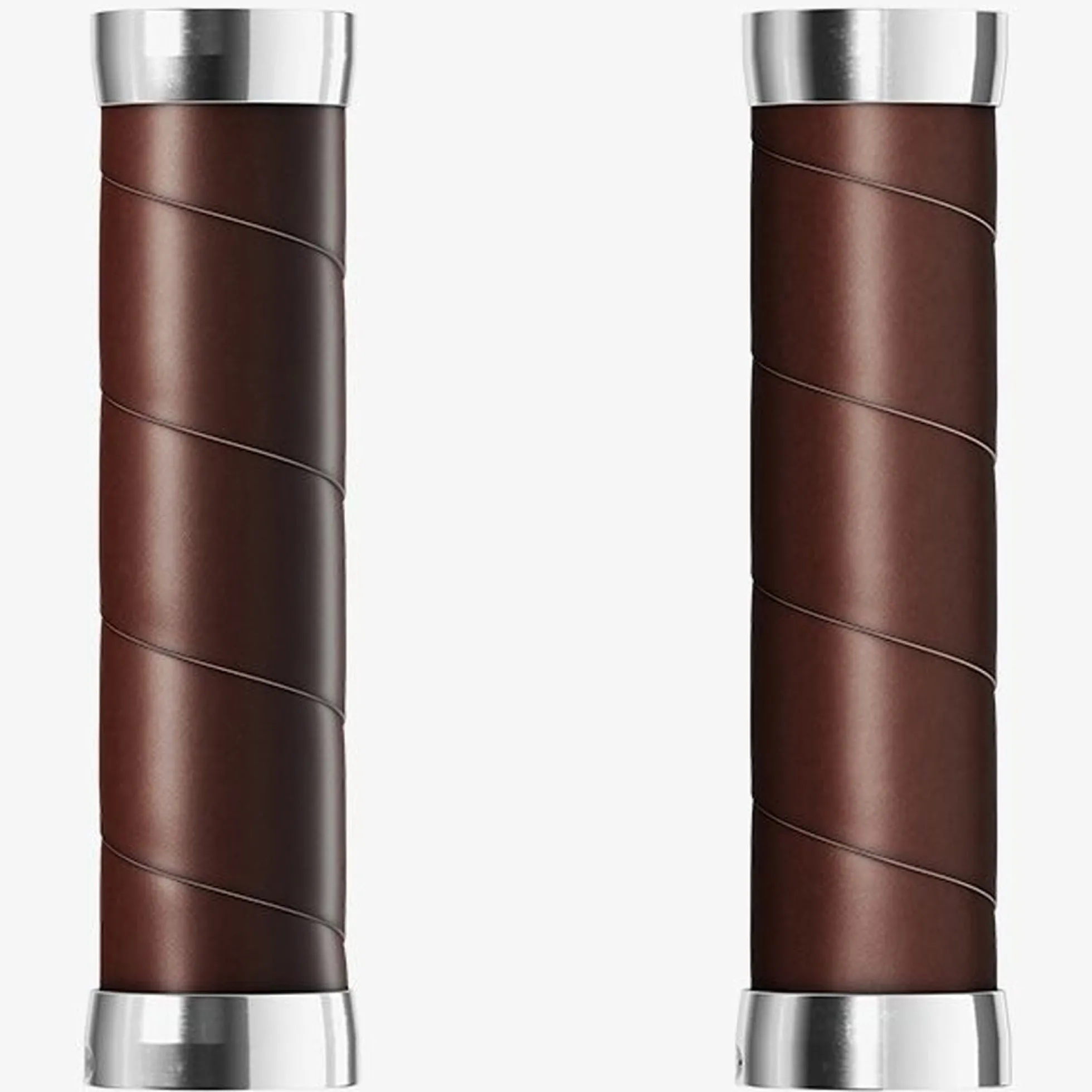 Manopole Brooks Slender Leather 130mm - Marrone