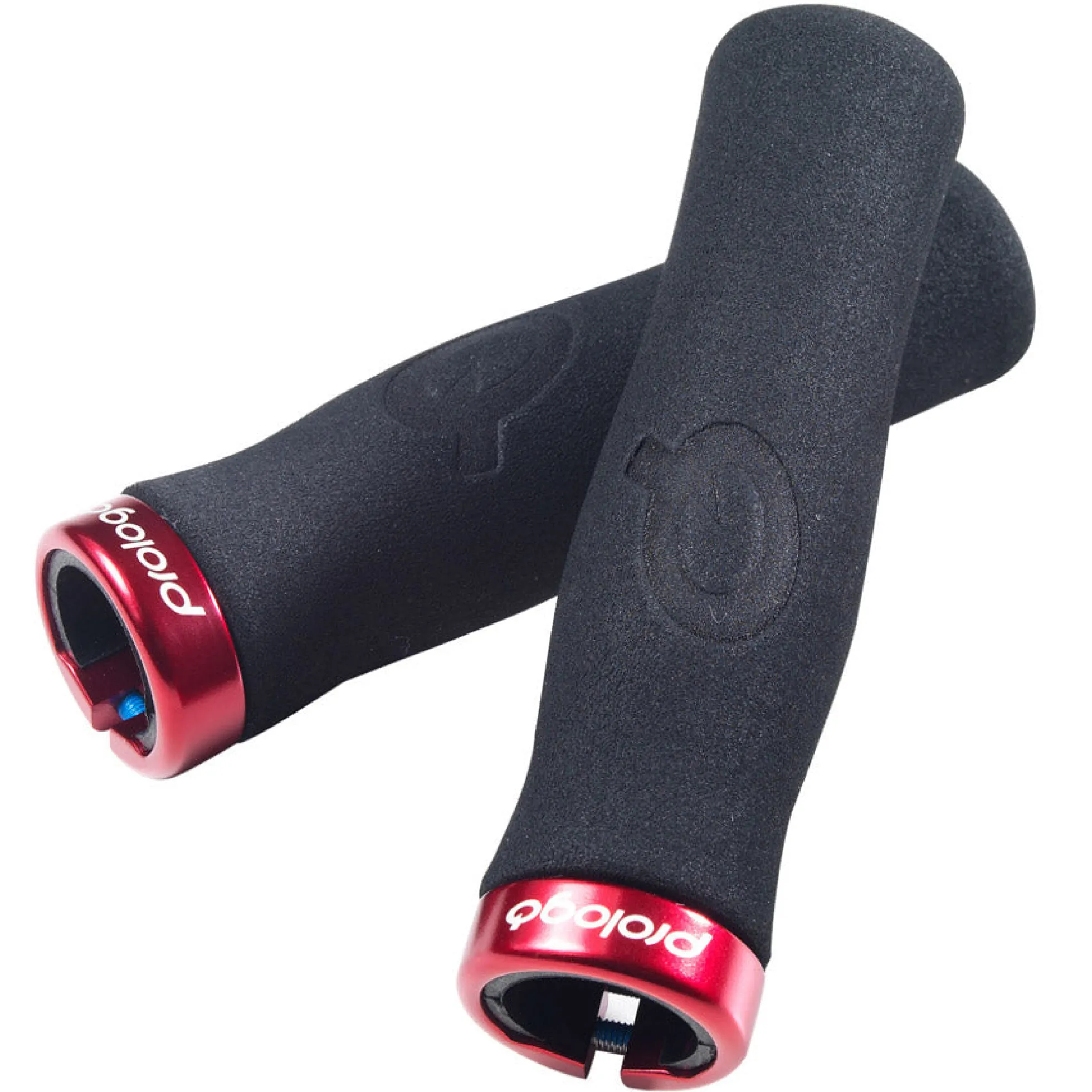 Manopole Prologo Feather Lock - Nero rosso