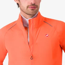 Uomo Castelli Giacche*anteina Eergency 3 Rain - Arancio