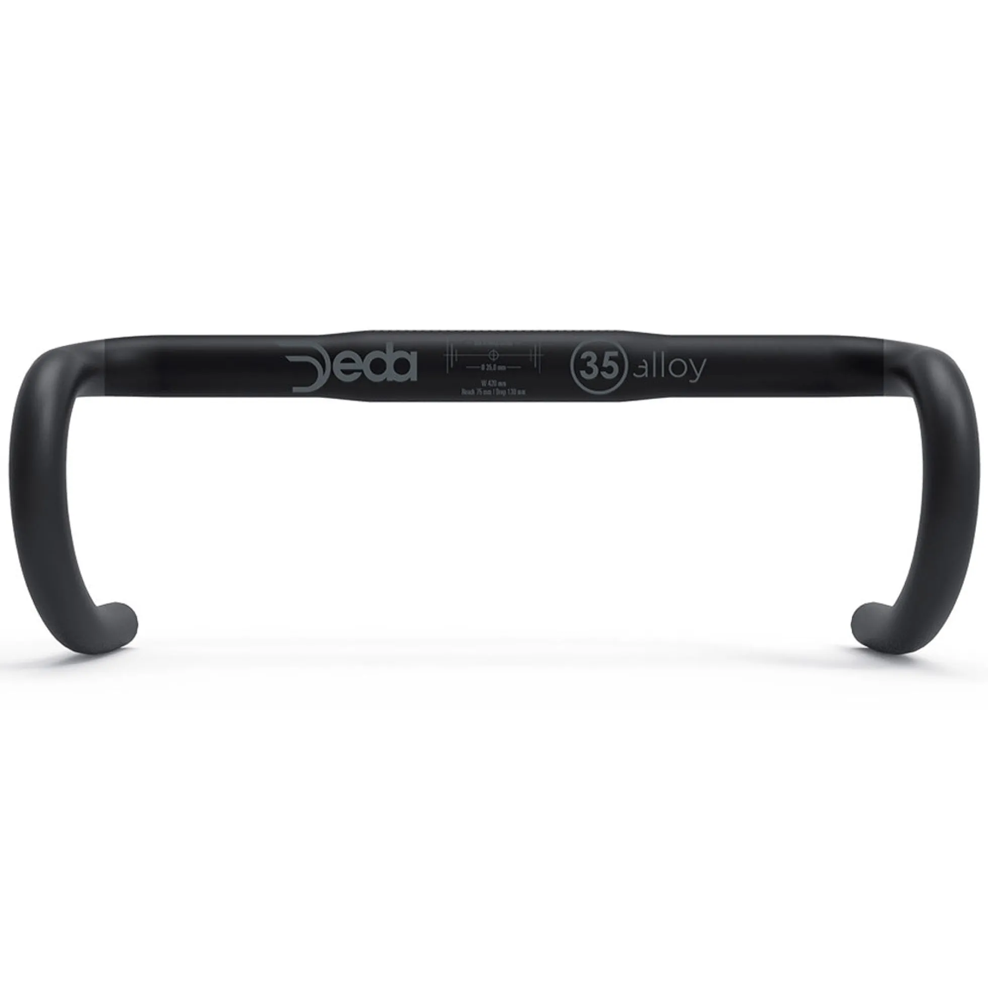 Manubrio alluminio Deda M35 - Nero