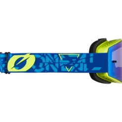 Maschera MTB O'neal B-20 Strain Giallo - Radium blue