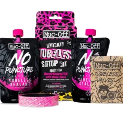 Muc-off Nastro Biadesivo E Mastice|Kit Tubeless E Liquido Sigillante*Ultimate Tubeless Setup Kit - Dh enduro wide