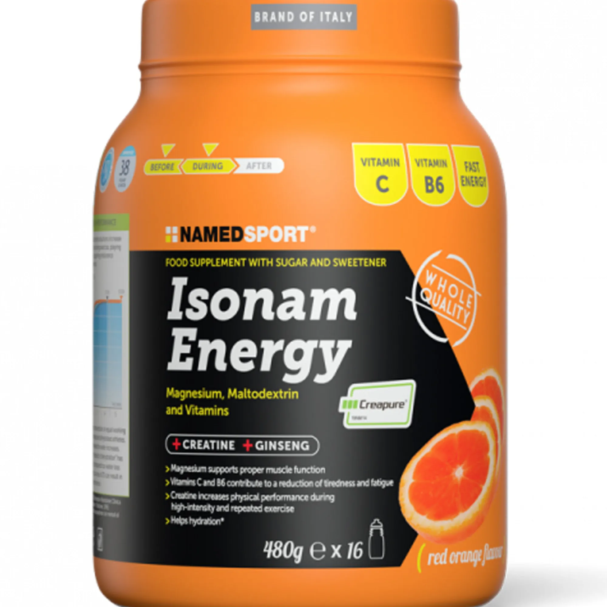 Named Bevande Energetiche*Isonam 480 gr - Arancia