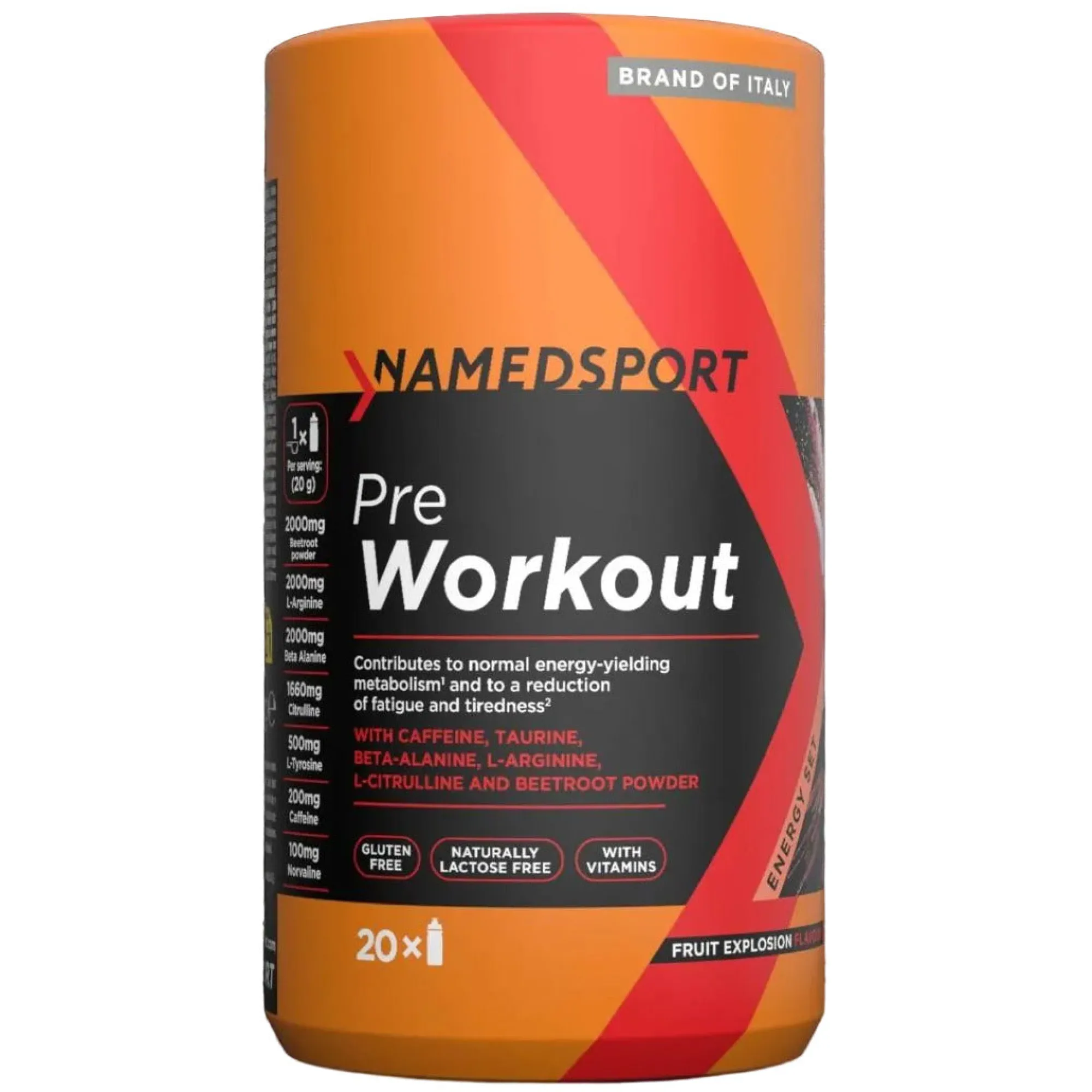 Named Bevande Energetiche*Pre Workout 400g - Fruit explosion
