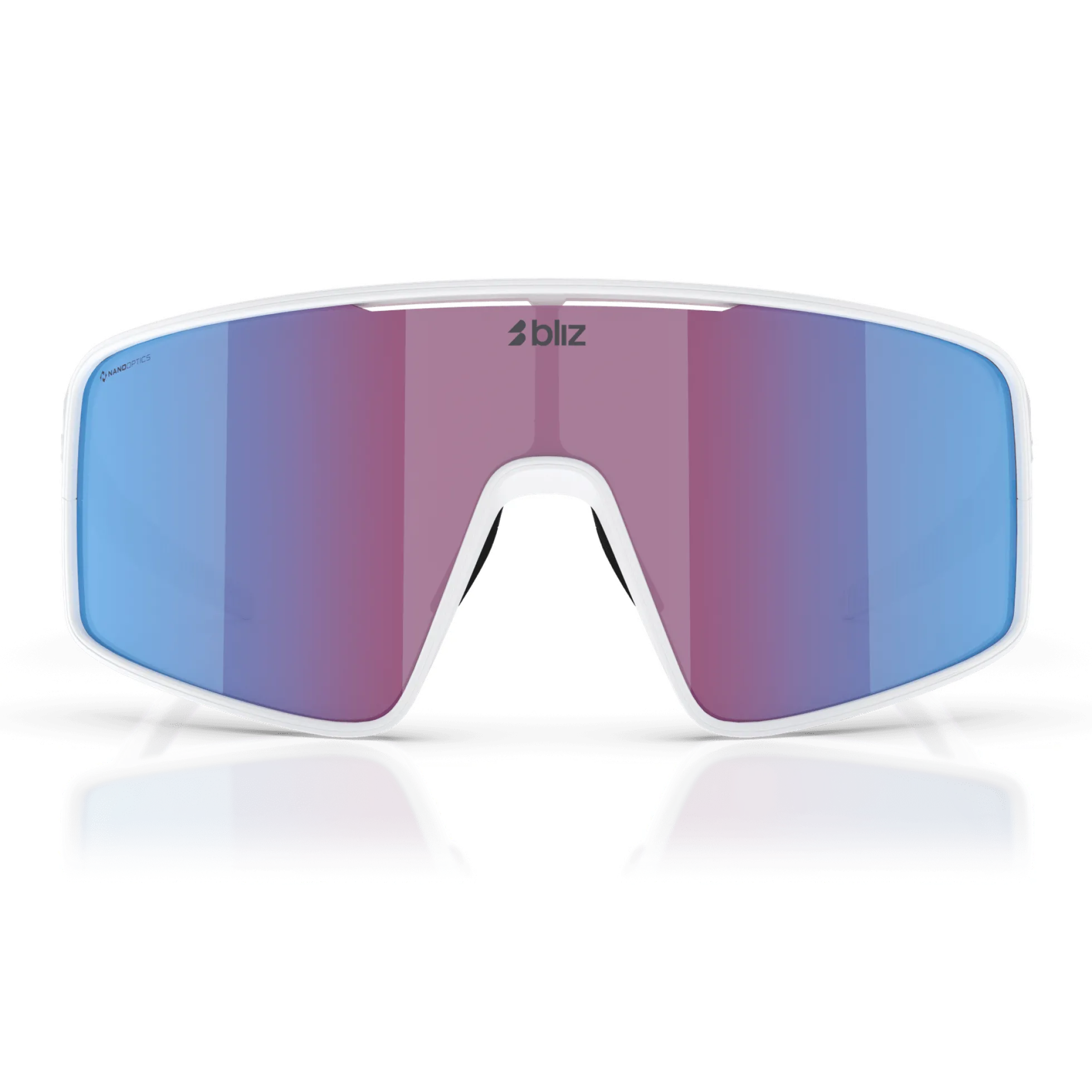 Occhiali Bliz P001 - Matt White Rose-Violet Mirror Blue
