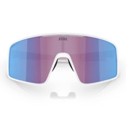 Occhiali Bliz P001 - Matt White Rose-Violet Mirror Blue