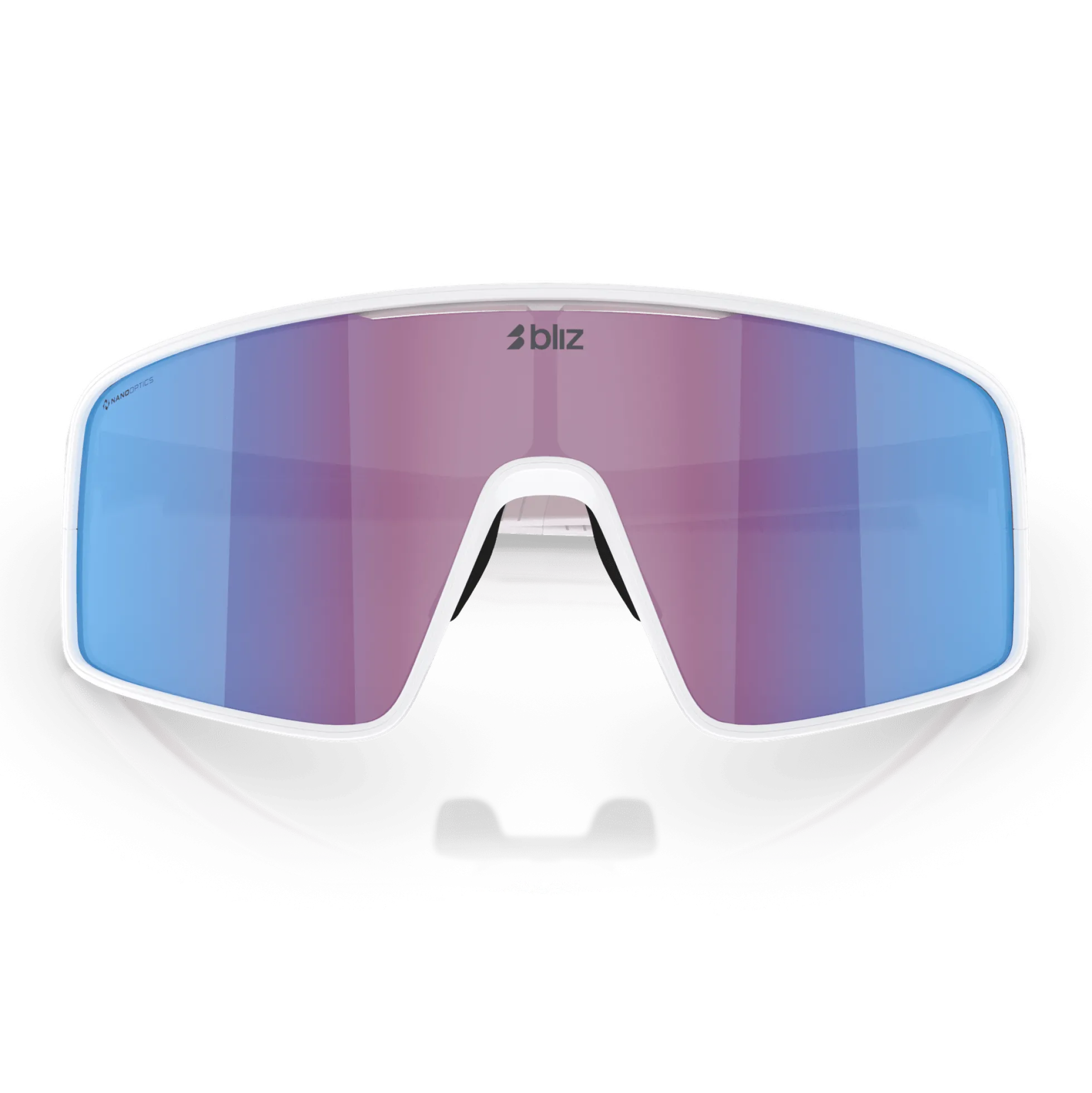 Occhiali Bliz P001 - Matt White Rose-Violet Mirror Blue