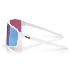 Occhiali Bliz P001 - Matt White Rose-Violet Mirror Blue