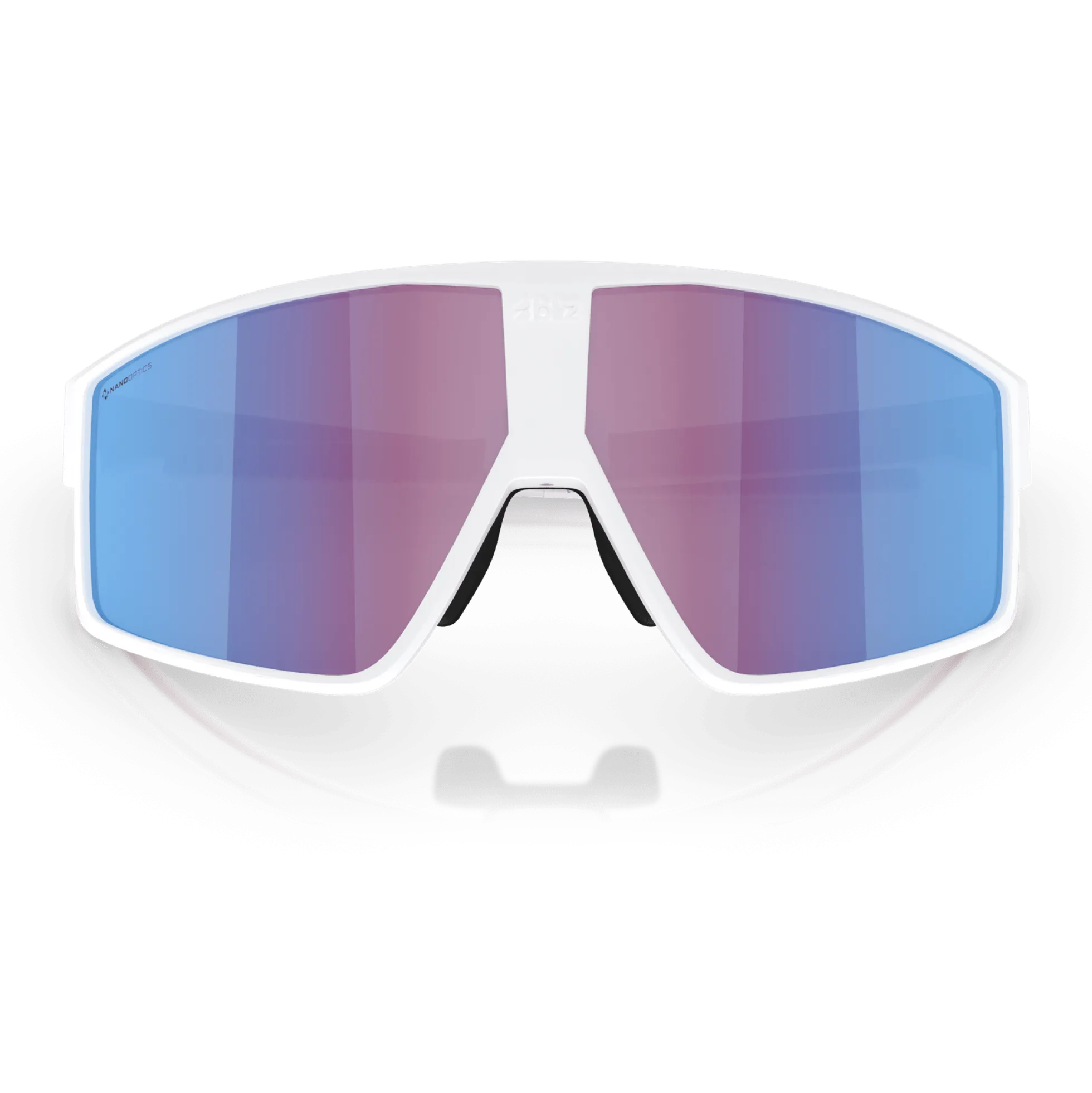 Occhiali Bliz P002 - Matt White Rose-Violet Mirror Blue