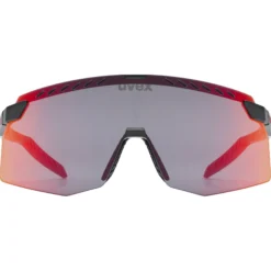 Occhiali Uvex Pace Stage - Black Matte Mirror Red