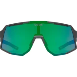 Occhiali Uvex Sequenze - Black Matte Mirror Green