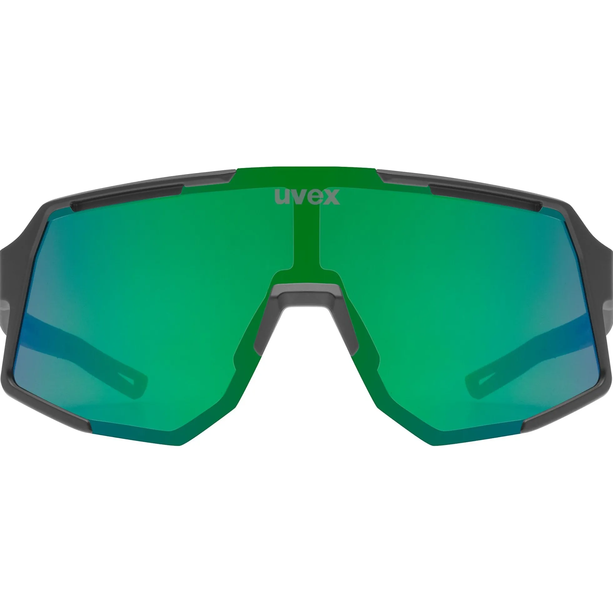 Occhiali Uvex Sequenze - Black Matte Mirror Green