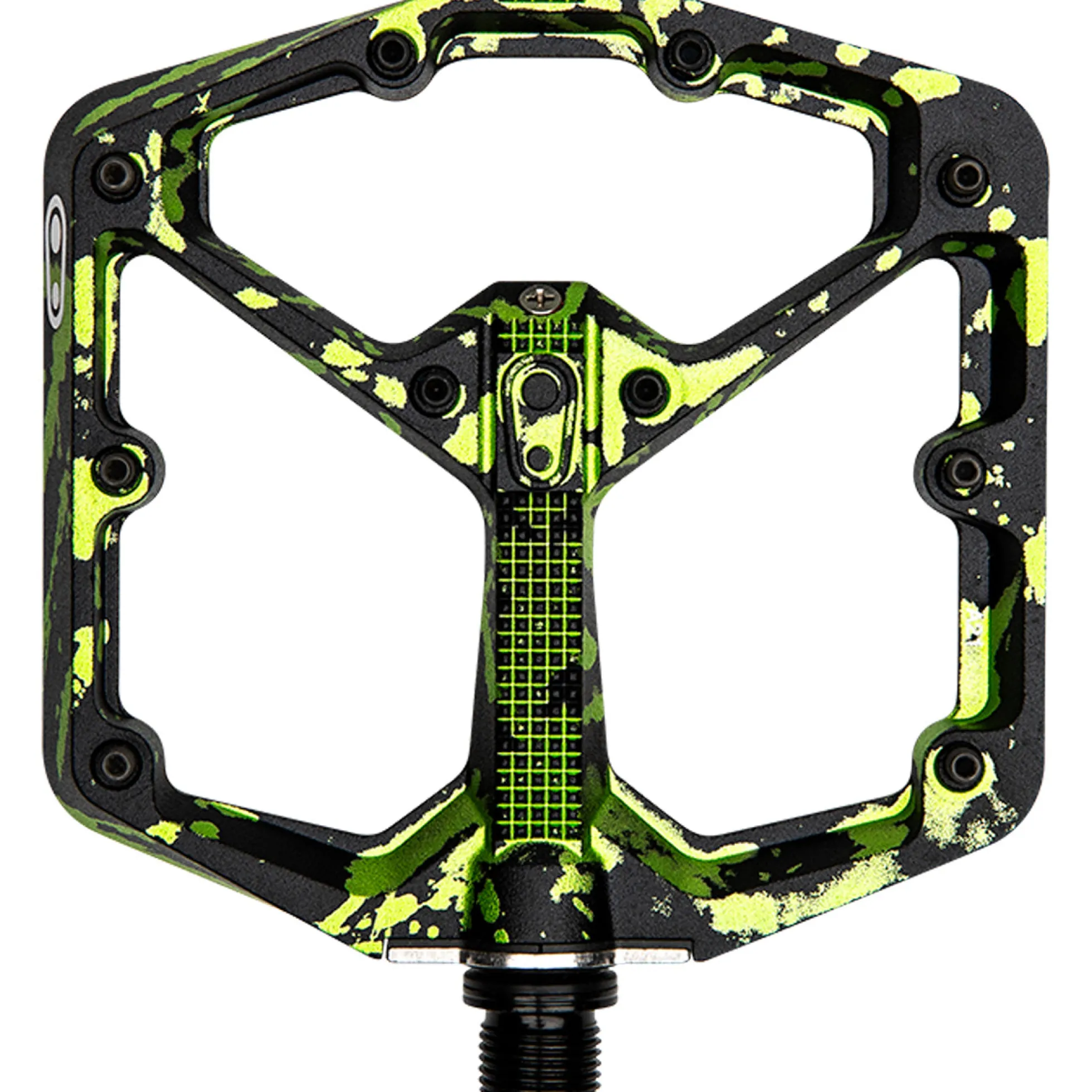 Pedali Crank Brothers Stamp 7 Splatter Large - Nero verde