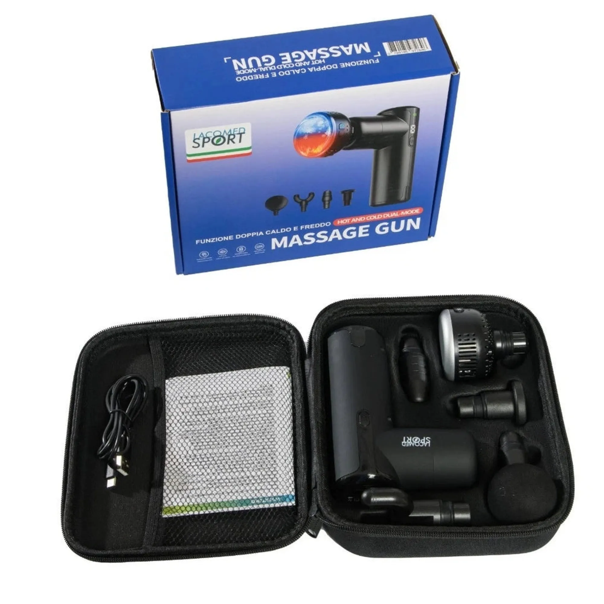 Lacomed Elettrostimolatori E Pressoterapia*Pistola massaggiante Massage Gun Hot and Cold