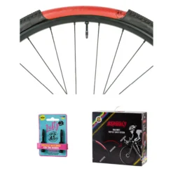 PTN Pepi's Tire Noodle Kit Tubeless E Liquido Sigillante|Manutenzione*Ptn (Kit) Asphalt M 700x25-32 + Valvole 60mm