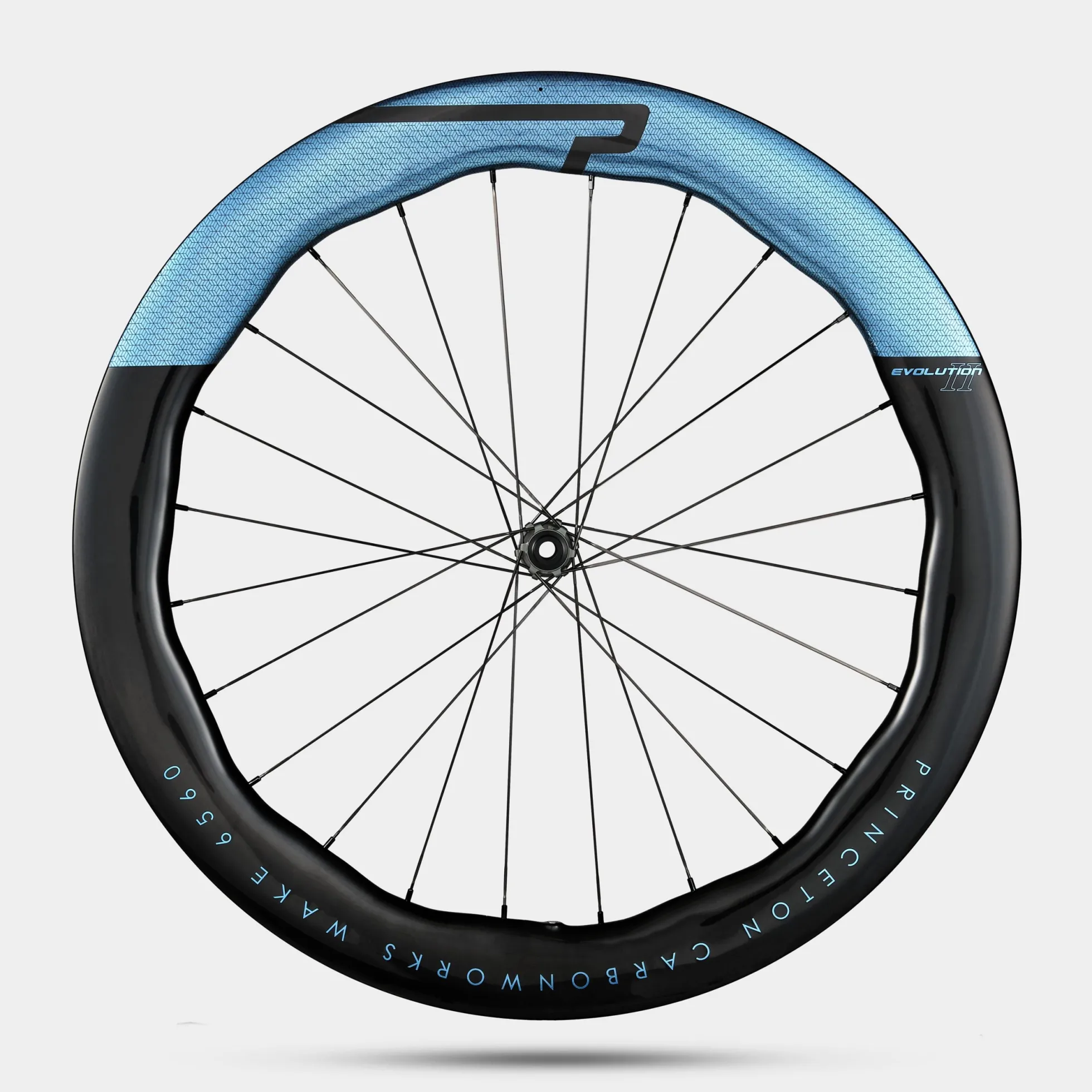 Ruote Princeton Carbonworks WAKE 6560 EVO 2 Disc DT 180 CL - Azzurro