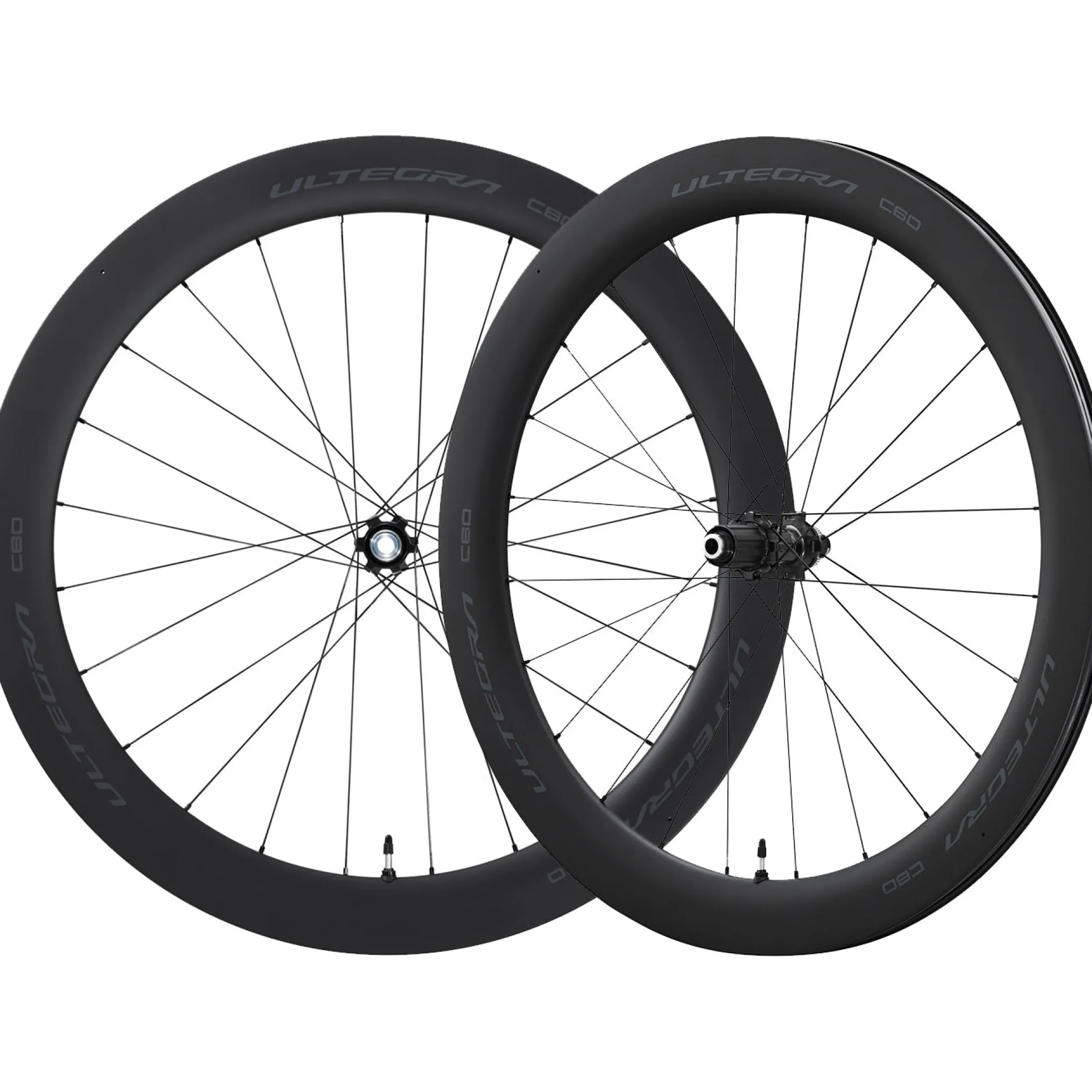 Ruote Shimano Ultegra R8170-C60-TL Disco - Nero