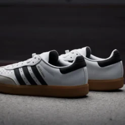 Scarpe Adidas Velosamba Leather - Bianco nero