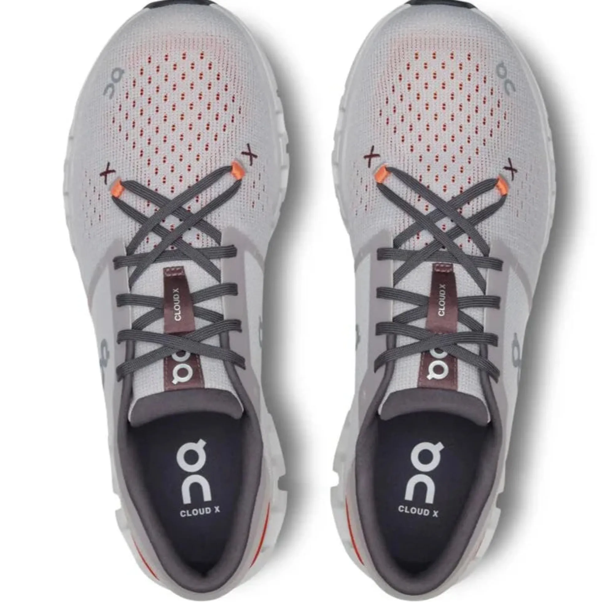 Scarpe On Cloud X 4 - Grigio arancio