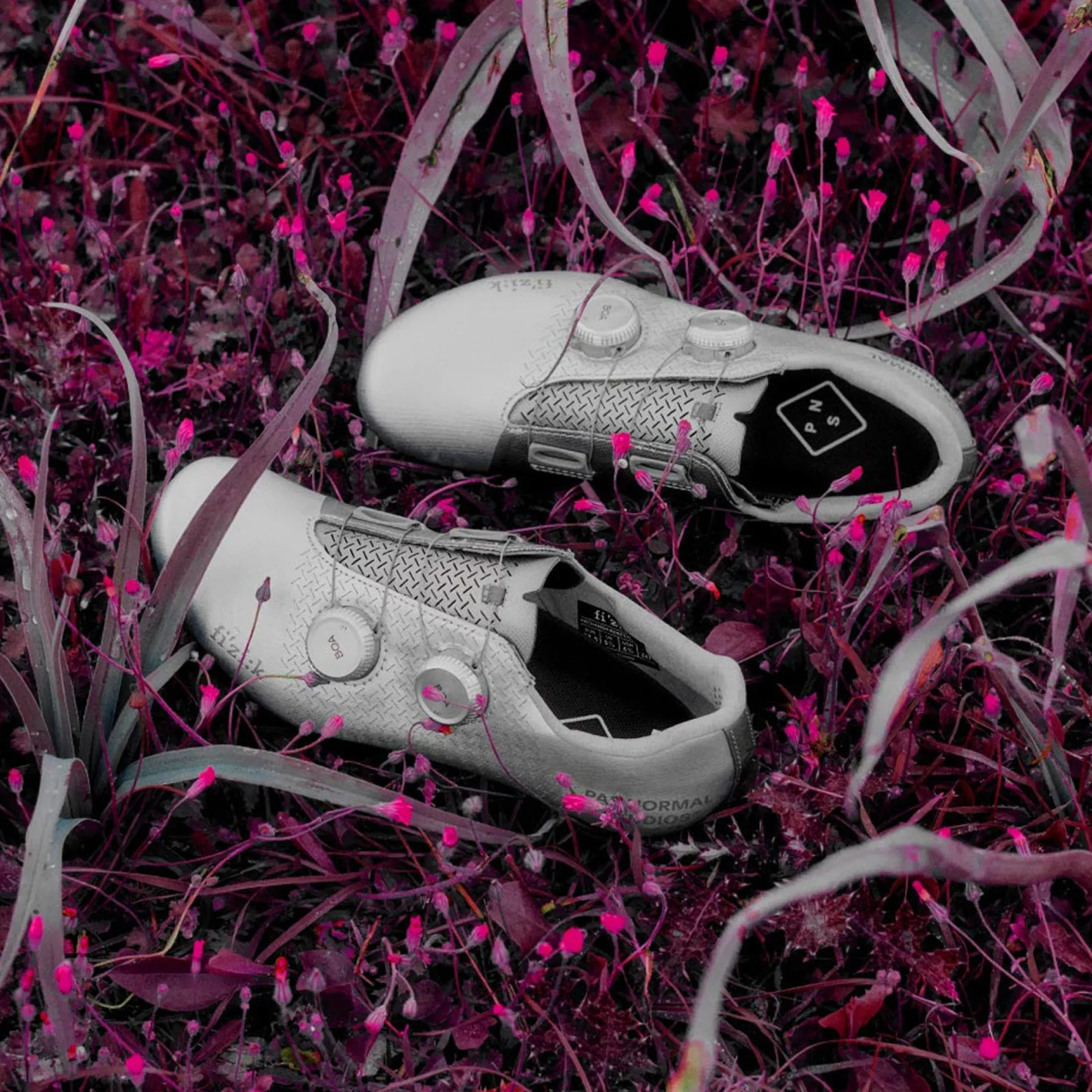 Scarpe Pas Normal Studio Mechanism x Fizik - Argento