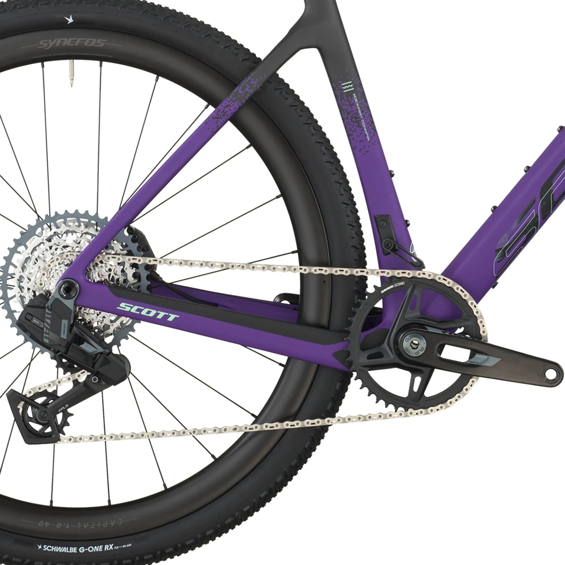 Scott Addict Gravel 20 - Nero viola