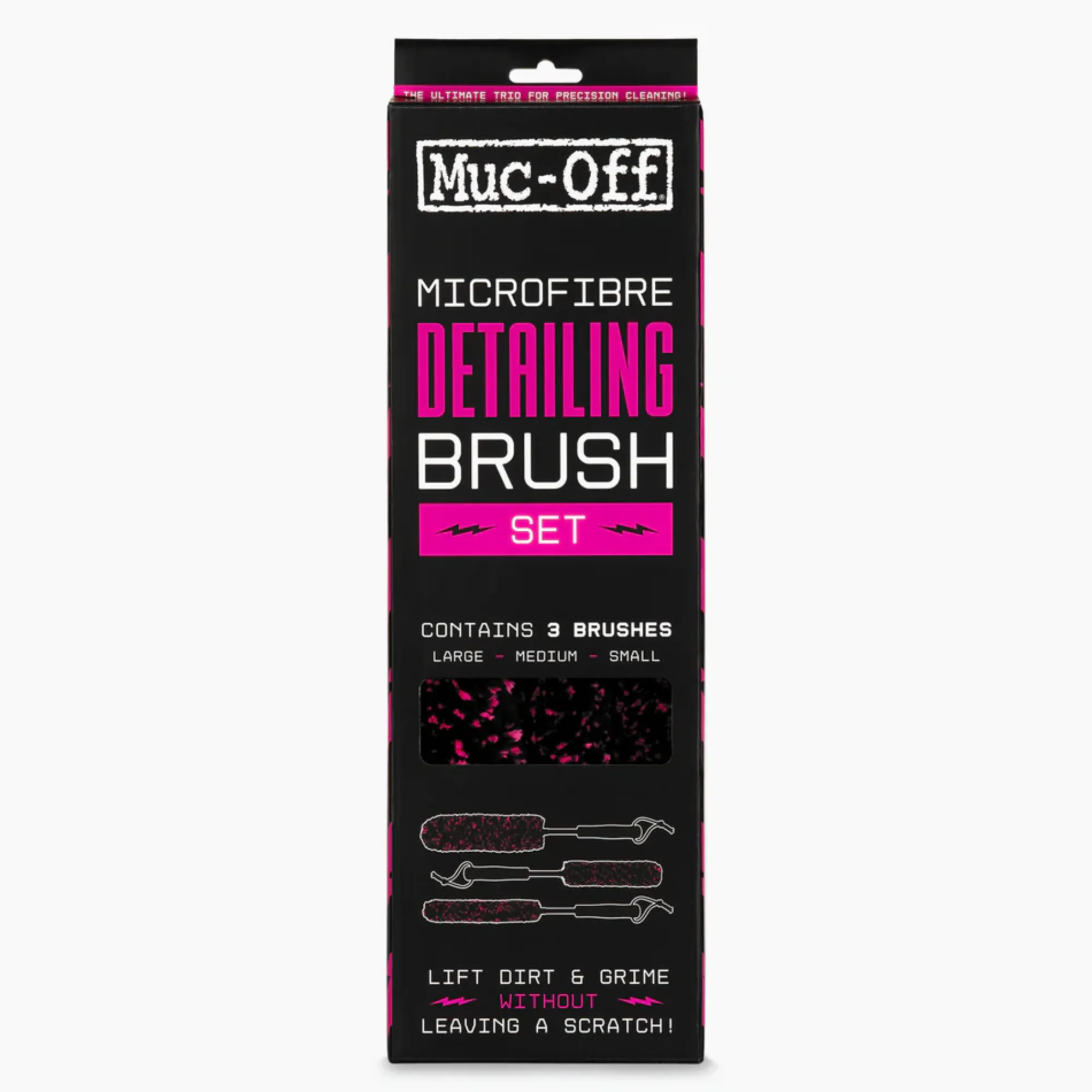 Muc-off Spazzole E Spugne|Manutenzione*Set spazzole microfibra Detailing