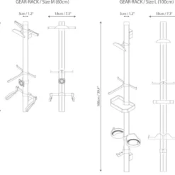 Parax Cavalletti Manutenzione E Supporti|Manutenzione*Supporto accessori Gear-Rack M - Set1