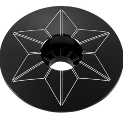 Tappo serie sterzo Supacaz Star Capz Anodized - Nero