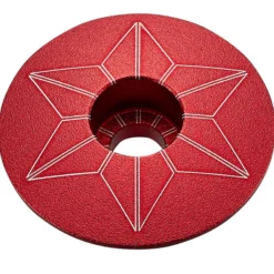 Tappo serie sterzo Supacaz Star Capz Anodized - Rosso