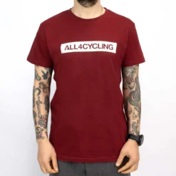 Uomo All4cycling Maglie*T-hirt - Bordeaux