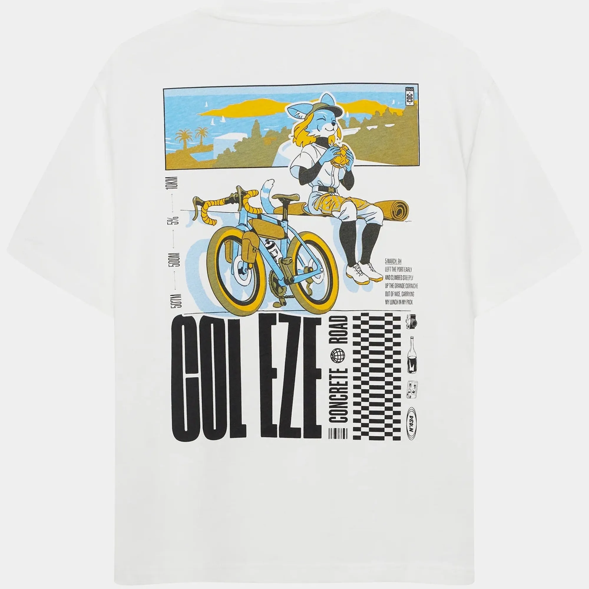 Uomo Café du Cycliste Maglie*T-hirt Cafe du Cycite Co D'Eze -