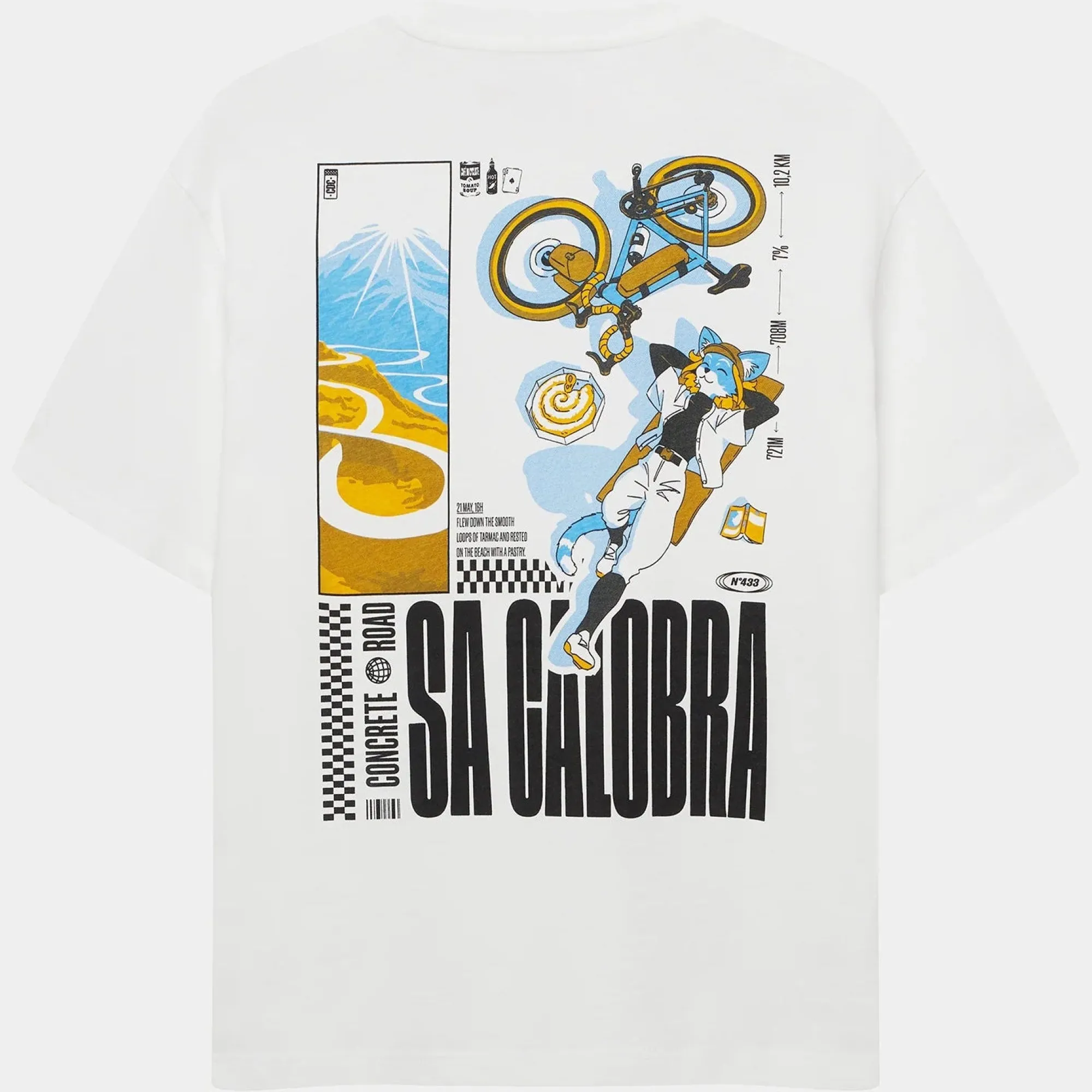 Uomo Café du Cycliste Maglie*T-hirt Cafe du Cycite Co a Caobra -
