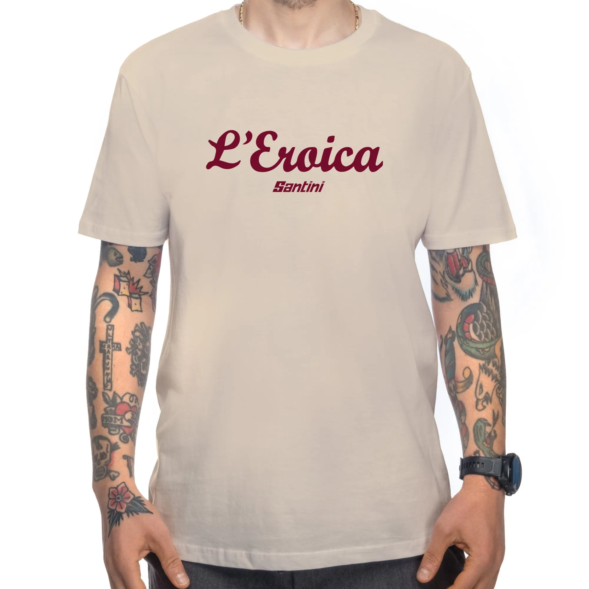 Uomo Santini Maglie*T-hirt Eroica - chiaro