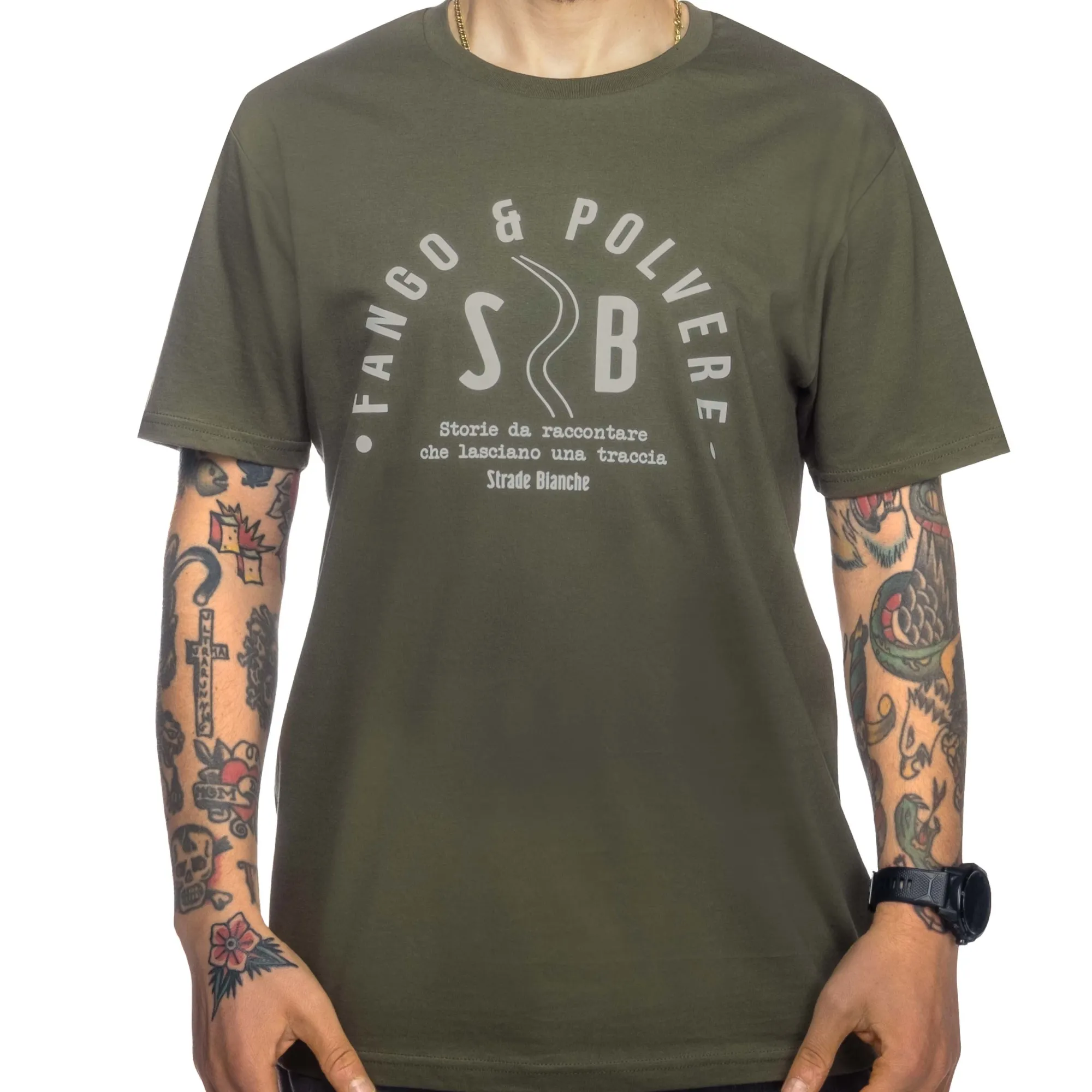 Uomo Strade Bianche Maglie*T-hirt - Fango e povere