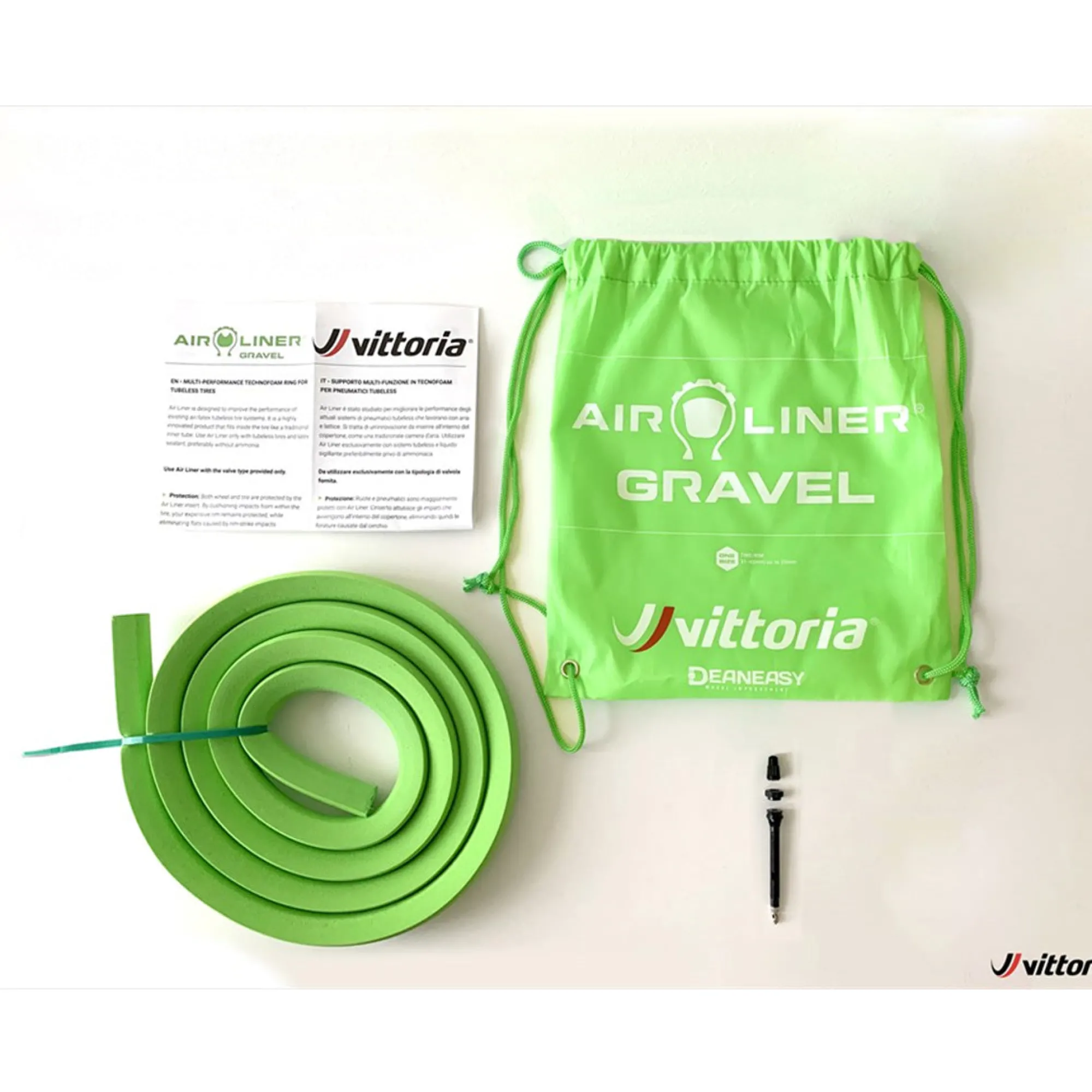 Vittoria Kit Tubeless E Liquido Sigillante|Manutenzione*Air-Liner Gravel